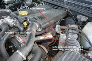 The EGR valve on a 300tdi Land Rover Discovery