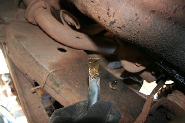 Copper grease on the earthing terminal before reattaching it.
