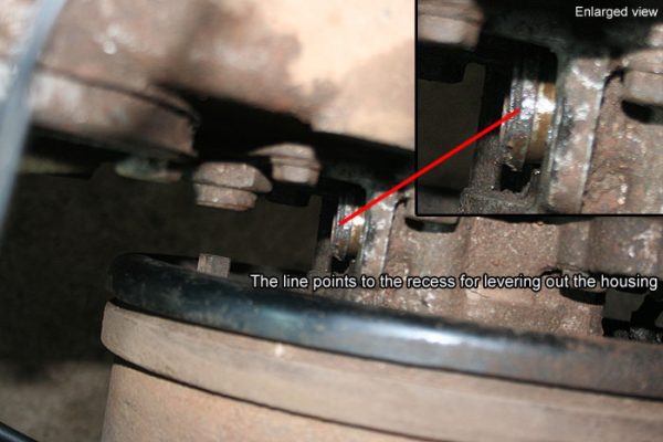 The speedo drive gear housing is half way out