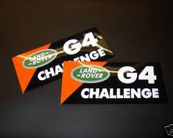 2 Land Rover G4 Challenge Stickers For Sale G4 Challenge Stickers