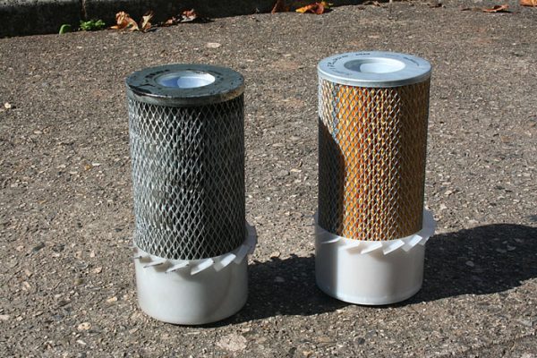 The difference between the old and new air filters