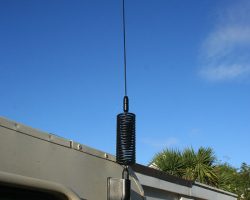 How to install a CB and PSM-1 aerial mount in a Land Rover Defender The completed installation of the PSM-1 CB aerial mount