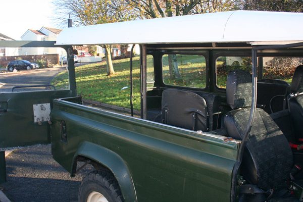 With the hard top panel removed, this is what it looks like.