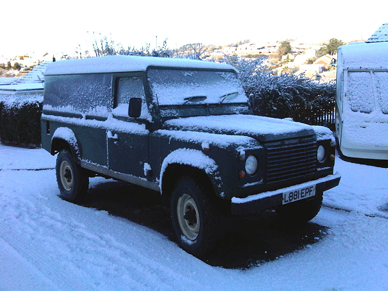 My 110 after overnight snow