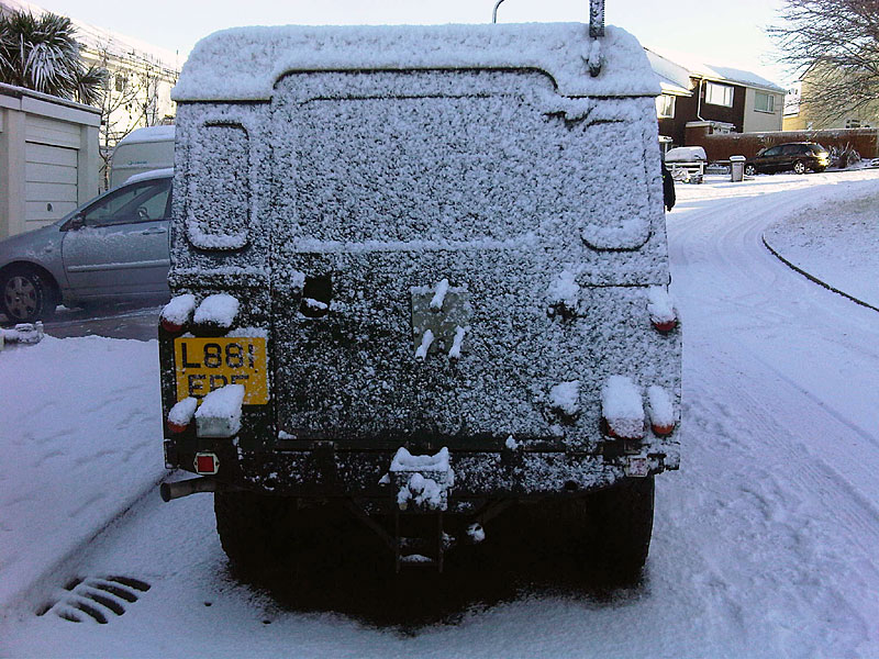 My 110 after overnight snow