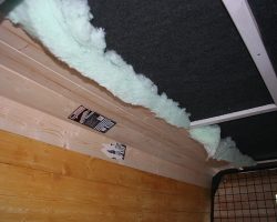 Land Rover Roof Insulation Continued Working around the corners onto the roof
