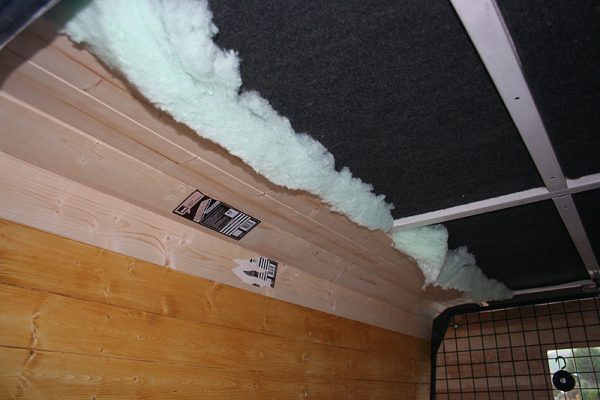 Working around the corners onto the roof