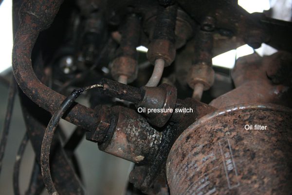 The oil pressure switch