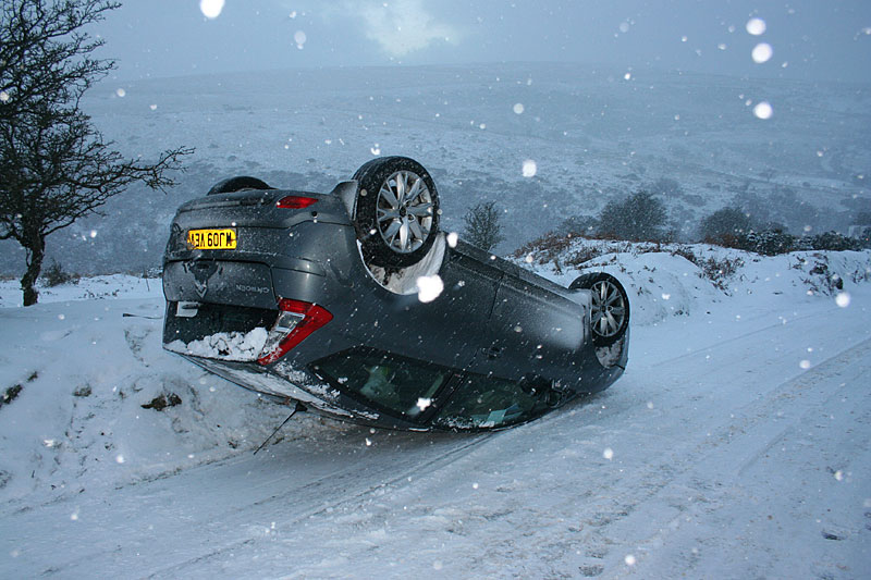 The driver was unhurt