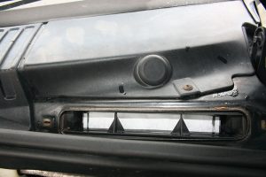 The new pollen filter in place - just slide it in the same way as the old one come out!