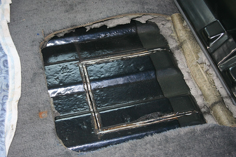 The completed cut - with the bitumen removed