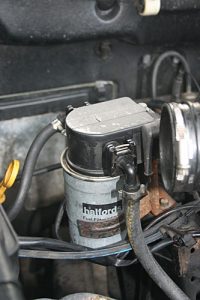 The old fuel filter