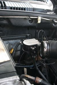 The fuel filter head, with filter removed
