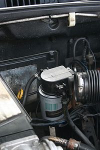 The new filter in place