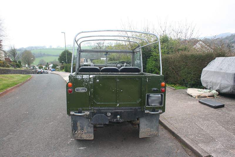 The rear of the Land Rover was a bit fiddly