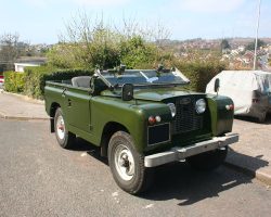 Photos: Roller painting the Land Rover Series 2 The paint job completed
