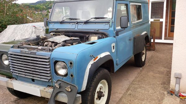 Preparing the passenger side for painting