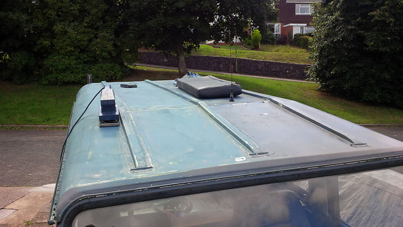 Preparing the roof ready for painting