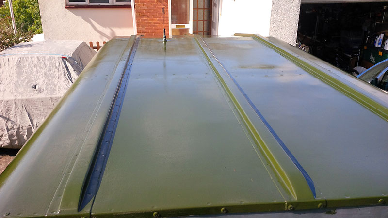 The roof is now complete