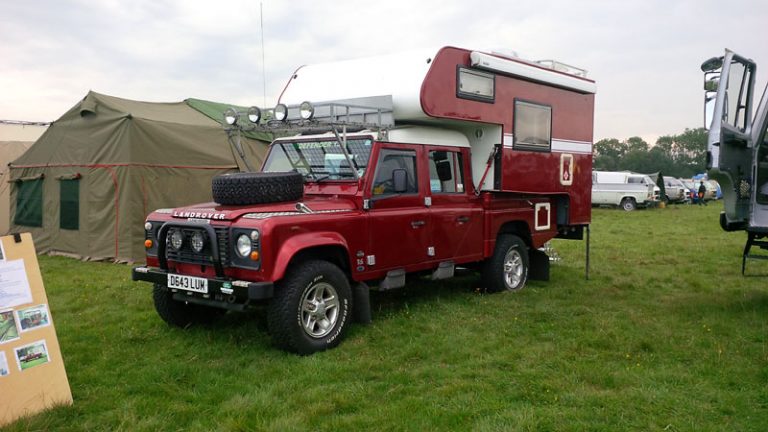 This was an impressive Land Rover camper