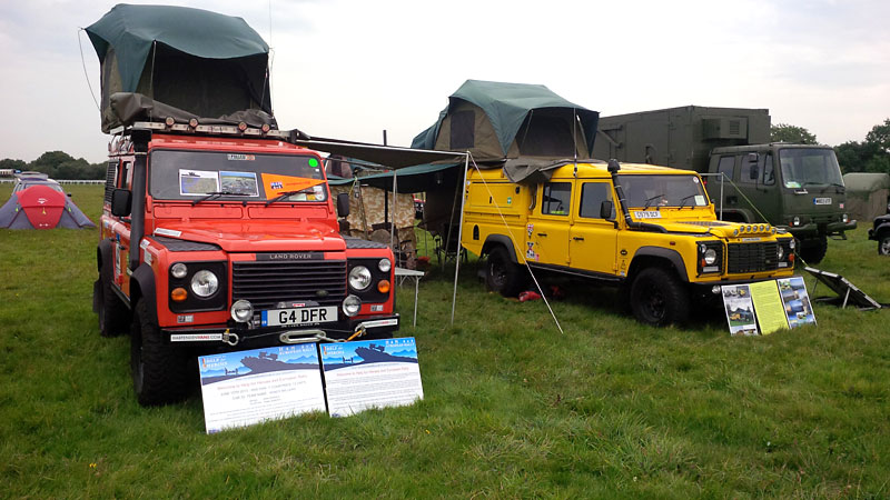 Lots of beautiful Land Rovers on display!