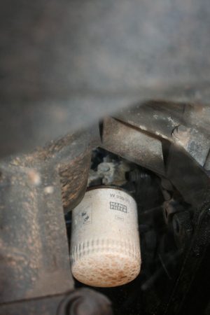 The old oil filter