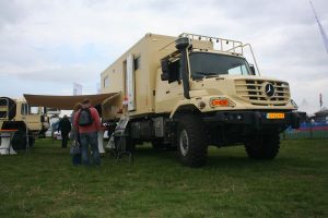 One of my favorites. The massive Mercedes overland truck.