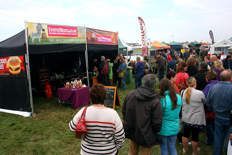 The constant queue for the exotic meats stand!