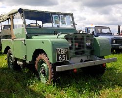 Land Rovers at the Yesterdays Farming show! 1948 Land Rover - was around the 300th off the production line!