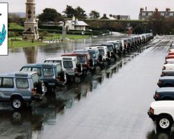 Land Rover Discovery 25th Birthday Party! The Land Rover Discovery line up on Plymouth Hoe in 1989