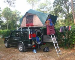 Land Rover Off Road Modifications: Roof Rack Land Rover Discovery 2 TD5 with roof tent