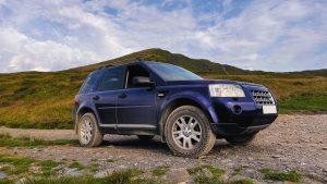 Land Rover Freelander 2 on a mountain
